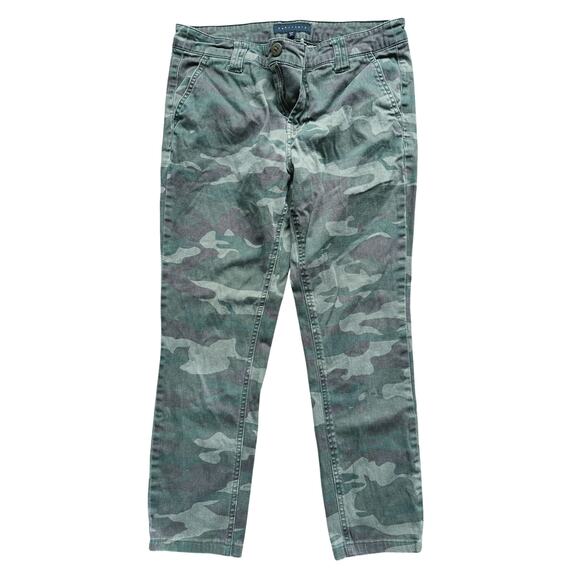Sanctuary High Rise Camo Pants Size 27 Green Street Gorpcore Grunge Army Indie - Picture 2 of 9